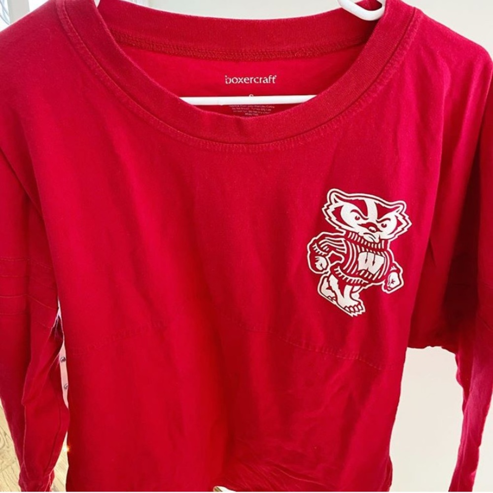 Oversized long sleeve Wisconsin tee